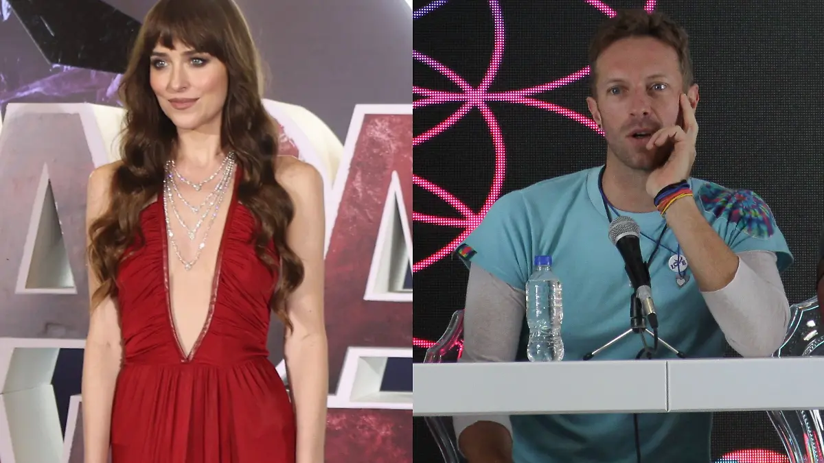 Dakota Jonhson y Chris Martin